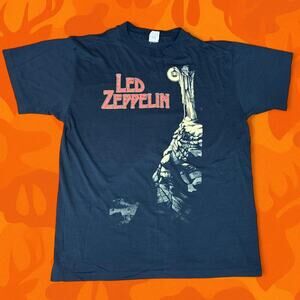 Vintage 1984 Led Zeppelin The Hermit T-Shirt Anvil Tag Large